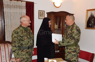 GENERAL SIMOVIC PRESENTED ARMY’S DONATION FOR THE RESTORATION OF THE  “PROHOR PCINJSKI” MONASTERY