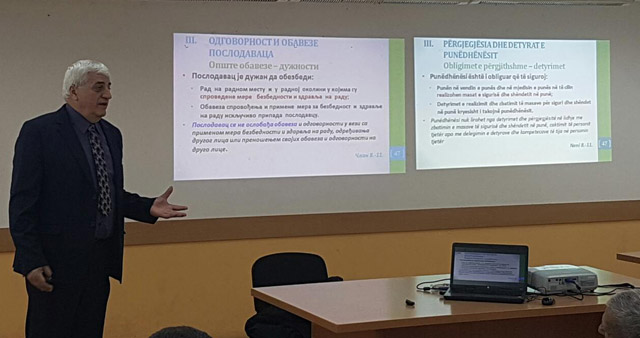 ODRŽANO PREDAVANJE NA TEMU „BEZBEDNOST NA RADU“