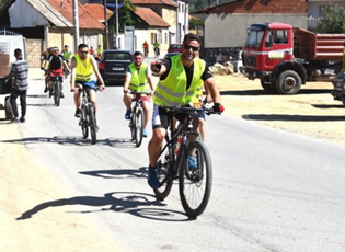 CYCLING RACE FROM TRNOVAC TO PRESEVO AND BACK