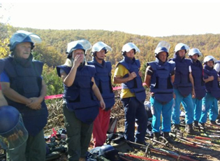 DEMINING IN THE VICINITY OF BUJANOVAC STARTED