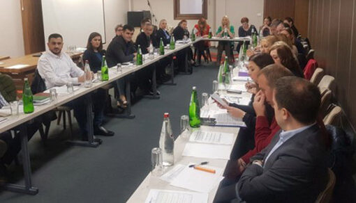 REPRESENTATIVES OF THE COORDINATION BODY, STATE INSTITUTIONS’ MINISTRIES  AND THE OSCE AT A MEETING WITH THE ALBANIAN NATIONAL COUNCIL