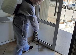 BUJANOVAC DISINFECTED BUILDINGS AND STREETS