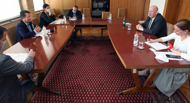 САСТАНАК ПРЕДСЕДНИКА КООРДИНАЦИОНОГ ТЕЛА И ШЕФА МИСИЈЕ ОЕБС У СРБИЈИ