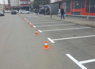 TRAFFIC SIGNS, PARKING PLACES AND PEDESTRIAN ZEBRA CROSSINGS WILL BE DEALT WITH