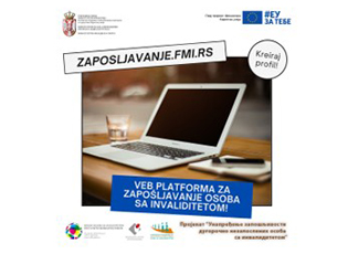 ФОРУМ МЛАДИХ СА ИНВАЛИДИТЕТОМ ПОКРЕНУО ВЕБ ПЛАТФОРМУ ЗА ЗАПОШЉАВАЊЕ ОСОБА СА ИНВАЛИДИТЕТОМ (Рок: 15. јануар 2021)