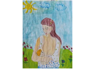 LENA NGA ZHUZHELICA E PARA NË KONKURSIN E ARTIT TË INSTITUTIT “BATUT”.