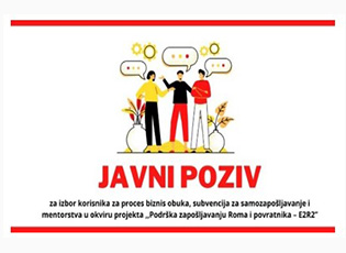 THIRRJE PUBLIKE – PËRZGJEDHJA E PËRDORUESVE PËR PROCESIN E TRAJNIMIT TË BIZNESIT, SUBVENCIONET PËR VETËPUNËSIM DHE MENTORIM