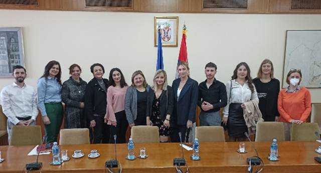 Стажисти Програма стручне праксе у посети Служби Координационог тела и Министарству за људска и мањинска права и друштвени дијалог