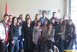 SCHOLARSHIP HOLDERS PAYING A VISIT TO THE COORDINATION BODY