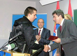 PRIME MINISTER MIRKO CVETKOVIC OPENS FACULTY IN MEDVEDJA