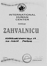 LETTER EXPRESSING THANKS TO COORDINATION BODY