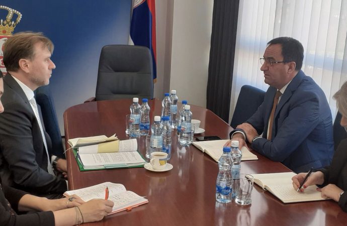 САСТАНАК В.Д. ДИРЕКТОРА СЛУЖБЕ КООРДИНАЦИОНОГ ТЕЛА И ШЕФА ПОЛИТИЧКОГ ОДЕЉЕЊА ДЕЛЕГАЦИЈЕ ЕУ