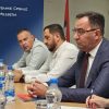 В.Д. ДИРЕКТОРА СЛУЖБЕ КООРДИНАЦИОНОГ ТЕЛА САСТАО СЕ СА ПРЕДСЕДНИКОМ НАЦИОНАЛНОГ САВЕТА АЛБАНСКЕ НАЦИОНАЛНЕ МАЊИНЕ