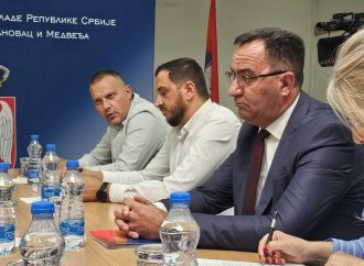 В.Д. ДИРЕКТОРА СЛУЖБЕ КООРДИНАЦИОНОГ ТЕЛА САСТАО СЕ СА ПРЕДСЕДНИКОМ НАЦИОНАЛНОГ САВЕТА АЛБАНСКЕ НАЦИОНАЛНЕ МАЊИНЕ