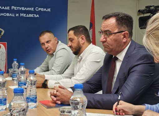 В.Д. ДИРЕКТОРА СЛУЖБЕ КООРДИНАЦИОНОГ ТЕЛА САСТАО СЕ СА ПРЕДСЕДНИКОМ НАЦИОНАЛНОГ САВЕТА АЛБАНСКЕ НАЦИОНАЛНЕ МАЊИНЕ