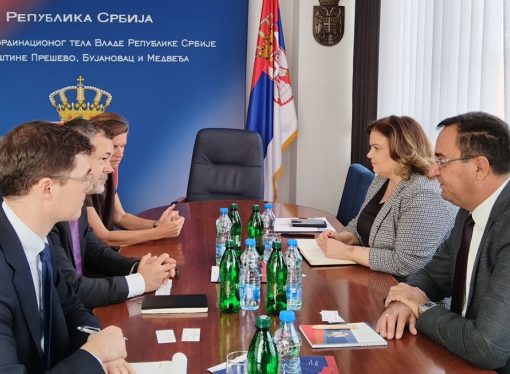 TAKIMI I DREJTORIT NË DETYRË TË SHËRBIMIT TË TRUPIT KOORDINUES, NENAD MITROVIĆ, ME PËRFAQËSUESIT E AMBASADËS SË SHBA-SË